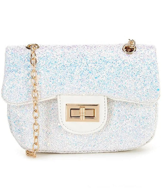 White Glitter Handbag