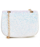 White Glitter Handbag