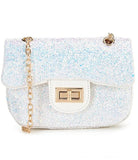 White Glitter Handbag