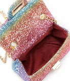 Little Girls Rainbow Glitter Handbag - Popatu