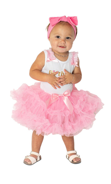 infant tutu dress Baby Girl's and Little Girl's Birthday Princess Ruffle Dress, S (3T-4T) / Hotpink