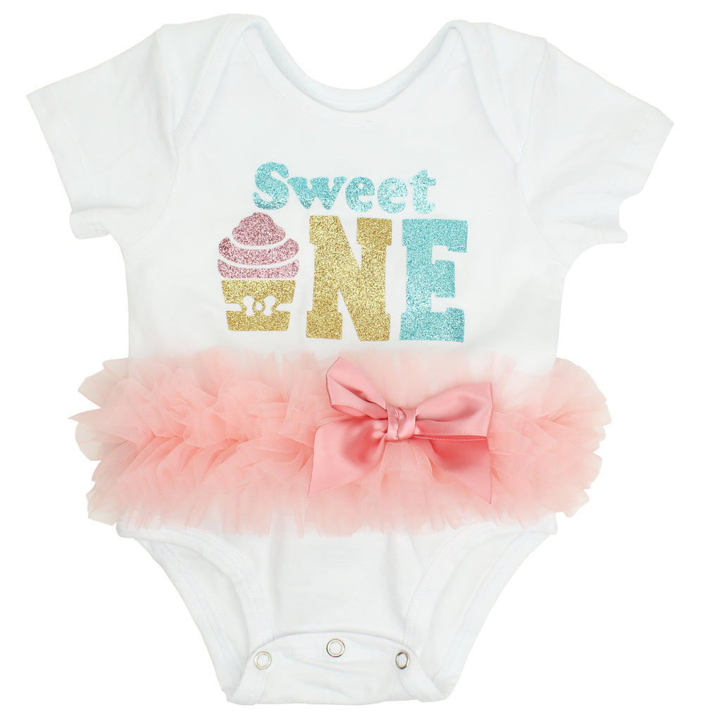 Popatu Baby Tutu Bodysuit Sweet One - Popatu