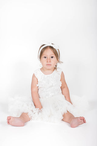 Baby White Flower Girl Dress