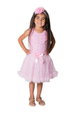 Little Girl's Pink Soutache Flowers Petti Tutu Dress