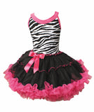 Popatu Little Girls Zebra Petti Dress - Popatu