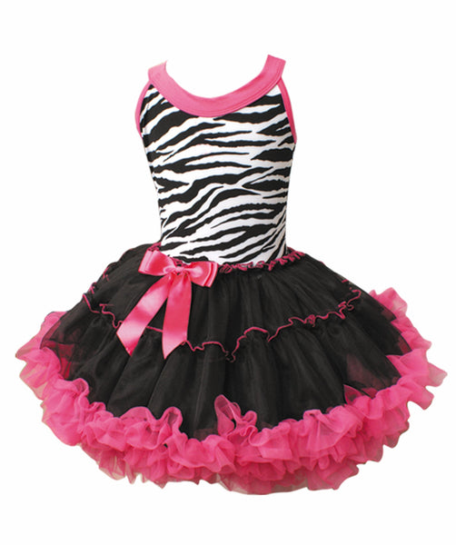 pink zebra tutu dress Zebra Hot Pink Petti Dress
