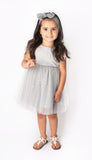 Popatu Baby Girls and Little Girls Silver Dress
