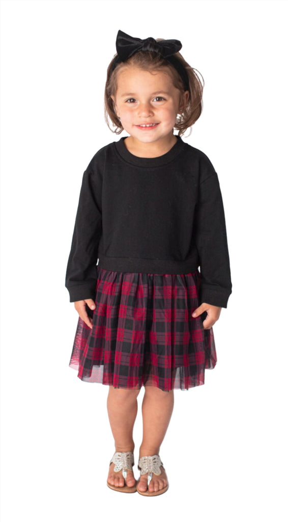 Baby Girl's Black Sweater Dress