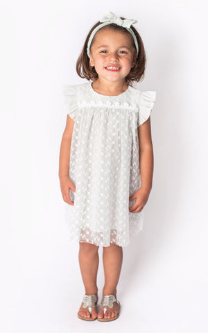 Popatu Baby Girl's Pinafore Sage Dress