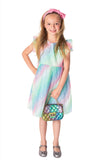Popatu Baby Girl's and Little Girl's Rainbow Tulle Dress