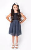 Popatu Little Girl's Navy Tulle Dress