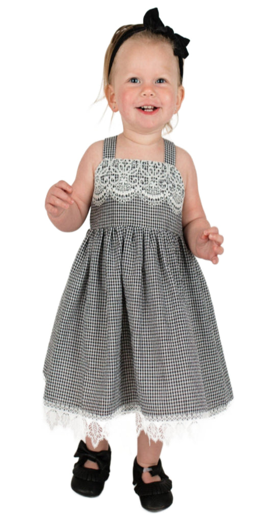 Little Girl's Lace Black Dress