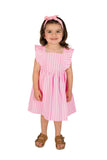 Little Girl's Pink Stripe Dress