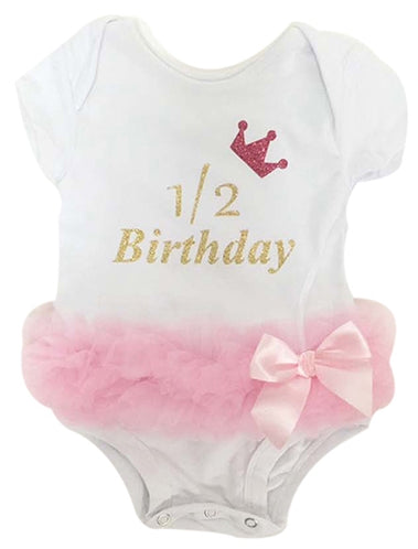 Popatu Baby Tutu Bodysuit Half Year Birthday Tutu - Popatu