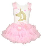 Baby Girl's First Birthday Unicorn Dress