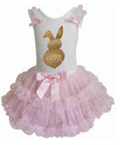 Popatu Baby Girl's & Little Girl's Bunny Ruffle Dress