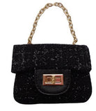 Popatu Black Handbag - Popatu pageant and easter petti dress