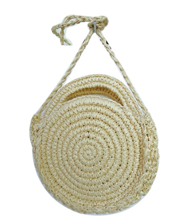 Popatu Round Straw Bag