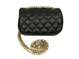 Black Metallic Cross Body Purse - Popatu
