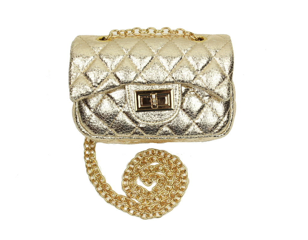 Ivory Metallic Cross Body Purse - Popatu