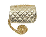 Ivory Metallic Cross Body Purse - Popatu