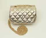 Ivory Metallic Cross Body Purse - Popatu