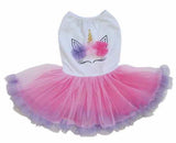 Pawpatu Pink and Purple Unicorn Dress for Dogs