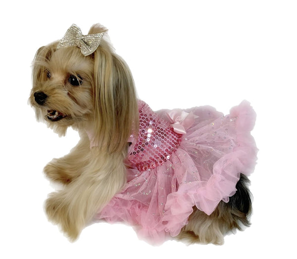 Pawpatu Handcrafted Hot Pink Tulle Tutu with Adjustable Ribbon for Pet–  Popatu