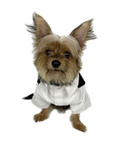 Pawpatu Black and White Wedding Shirt with Bow Tie for Pets