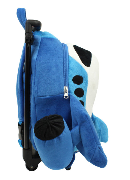 Popatu Kid's HotPink Stuffed Animal Unicorn Rolling Backpack with Remo