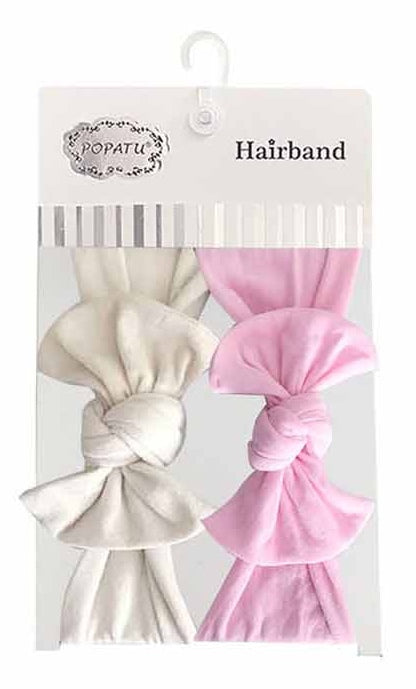 Popatu Baby Girls 2-Piece Elastic Headband Set