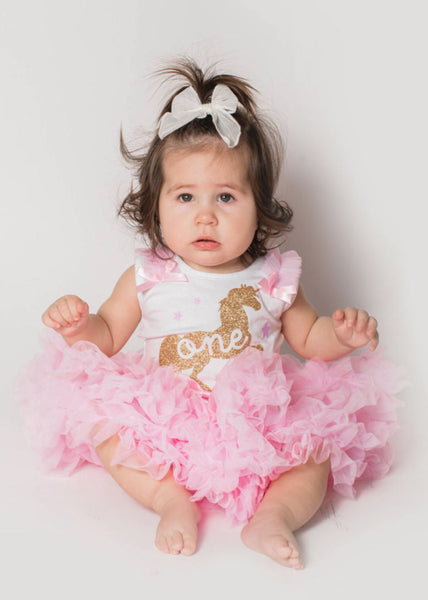 Baby girl first birthday unicorn clearance outfit