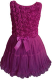 Little Girl's Purple Petti Tutu Ruffle Dress