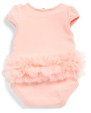 Popatu Infant's Peach Flower Petal Bodysuit