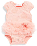 Popatu Infant's Peach Flower Petal Bodysuit