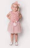 Popatu Baby Girls Dusty Pink Rossette Dress - Popatu