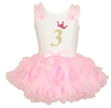 Popatu Little Girls 2nd, 3rd, 4th, 5th Birthday Ruffle Dress - Popatu