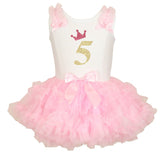 Popatu Little Girls 2nd, 3rd, 4th, 5th Birthday Ruffle Dress - Popatu