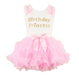 Popatu Little Girls Birthday Princess Ruffle Dress - Popatu