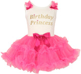Popatu Little Girls Birthday Princess Ruffle Dress - Popatu