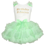 Popatu Little Girls Birthday Princess Ruffle Dress - Popatu