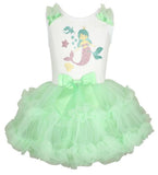 Popatu Baby Girl's & Little Girl's Mermaid Ruffle Dress