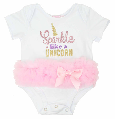 Popatu Baby Tutu Bodysuit Sparkle Unicorn - Popatu