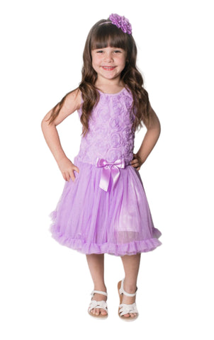 Little Girl's Lavender Soutache Petti Tutu Dress