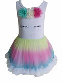 Little Girl's Rainbow Unicorn Tutu Dress