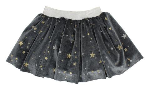Popatu Baby Grey Skirt with Stars - Popatu pageant and easter petti dress