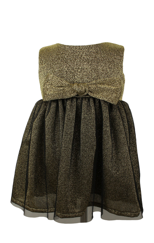 Popatu Metallic Gold Holiday Dress - Popatu pageant and easter petti dress