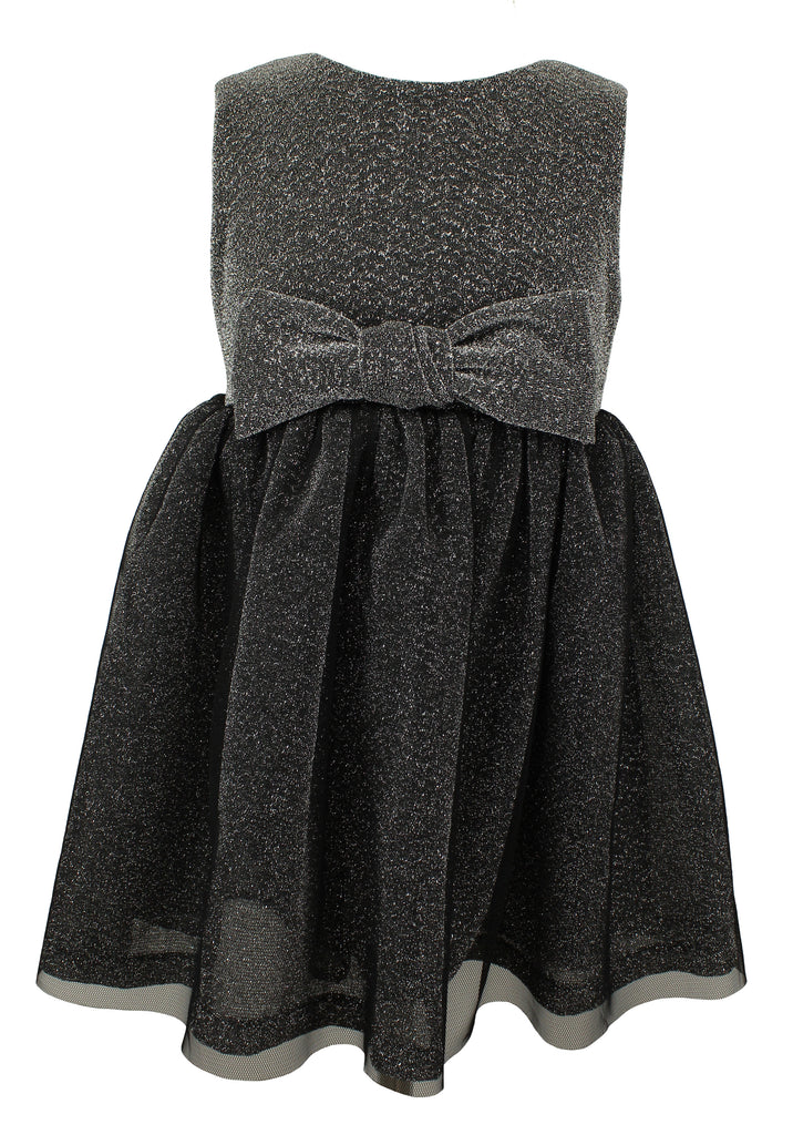 Popatu Metallic Silver Holiday Dress - Popatu pageant and easter petti dress