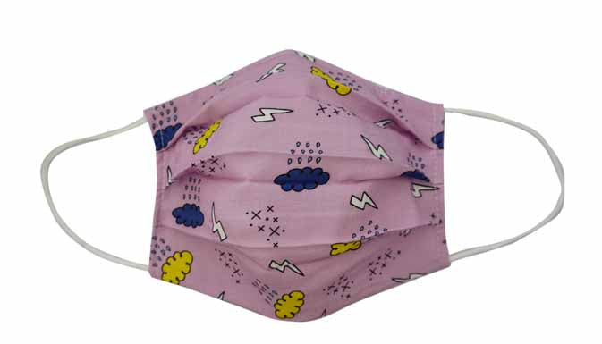 Thunder Storm Fabric Face mask (Adult/Child) - Popatu pageant and easter petti dress