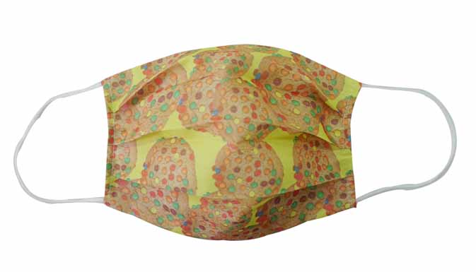 Women Chocolate Chip Cookies Fabric Face Mask - Popatu pageant and easter petti dress